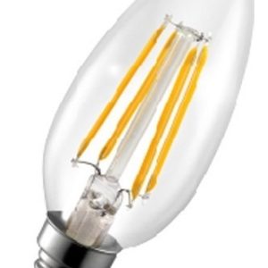 Lámpara Vela Led E14 Vintage Multifilamento Transparente - Imagen 1