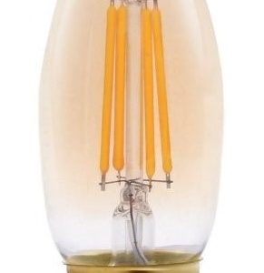Lámpara Led Vela Vintage Ámbar Filamento 4w E27 - Imagen 1