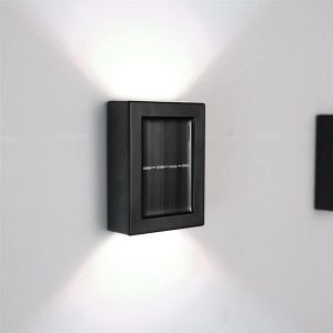 Kit De 2 Aplique Bidireccional Solar Led Decorativo - Imagen 5