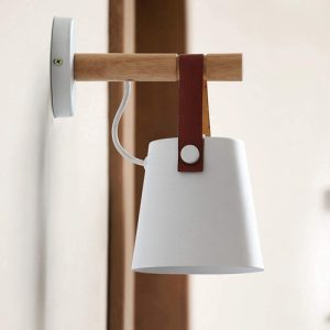 Luminaria Aplique De Pared Vintage Nordico Madera Y Metal - Imagen 10