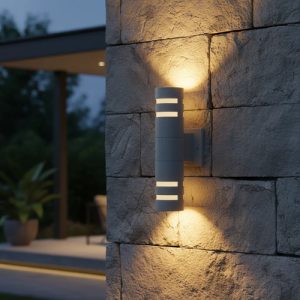 Aplique Bidireccional Metalico Gris Apto Para Exterior - Imagen 5