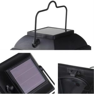 Farol Solar Led Jardín Para Exterior Simula Vela Luz Calida - Imagen 8