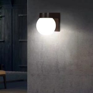 Luminaria Led Aplique Pared Globo Exterior Apto Intemperie - Imagen 4