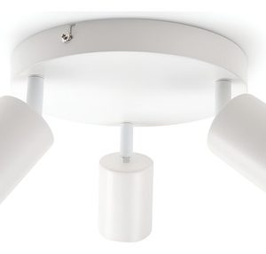 Luminaria 3 Spot Techo Aplique Movible Con Lamparas Gu10 - Imagen 10