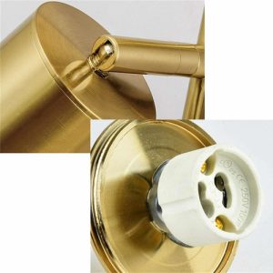 Luminaria Aplique Spot Color Bronce Gu10 Movible - Imagen 6
