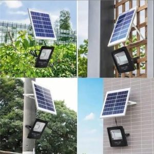 Luminaria Reflector Panel Solar Led 100w Exterior Control - Imagen 3