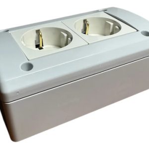 Caja Exterior Con 2 Toma Schucko 16a Pared - Imagen 2