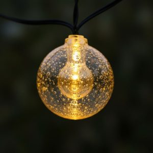 Guirnalda Guía De Luces Globo Solar Jardín Exterior 30 Led - Imagen 11