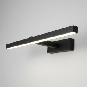 Luminaria Led Aplique Pared Negro Baño Espejo O Cuadro - Imagen 3