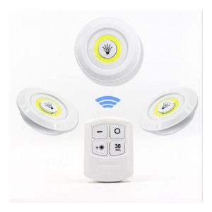 Luz Led Inalámbrica Control Pila Adhesivo Armario Cocina X3 - Imagen 3