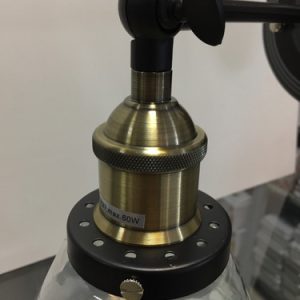 Aplique Vidrio Vintage Retro Para Filamento Edison - Imagen 4