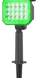 Kit X2 Pincho Farol Solar De Jardín Led Luz Verde - Imagen 8