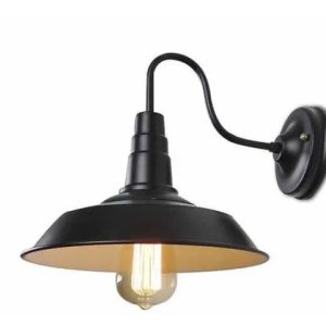 Luminaria Campana Aplique De Pared Galponera Vintage - Imagen 2