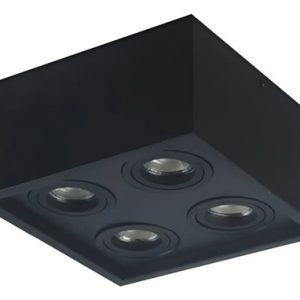 Luminaria Aplique Techo 4 Spot Con Led Gu10 Direccionable - Imagen 1