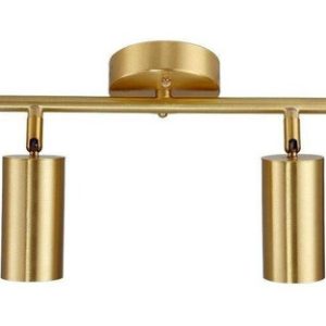 Luminaria Aplique Doble Spot Color Bronce Gu10 Movible - Imagen 3