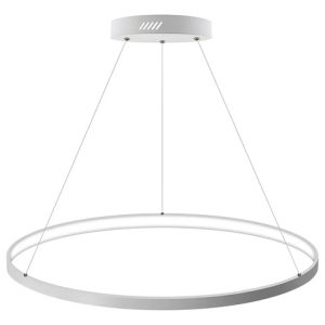 Luminaria Colgante Led Circular Anillo 48cm Luz Cálida