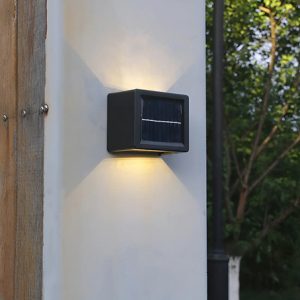 Luminaria Solar Bidireccional Tono Y Angulo Ajustable Jardin - Imagen 1