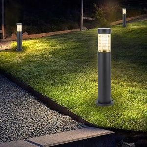 Luminaria Caminero Poste Exterior 60cm Para Lámpara E27 - Imagen 5