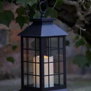 Farol Exterior Fanal Solar Vela Led 30cm Jardin Decoracion - Imagen 5