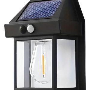 Luminaria Aplique Solar Lampara Pared Exterior Con Sensor - Imagen 1