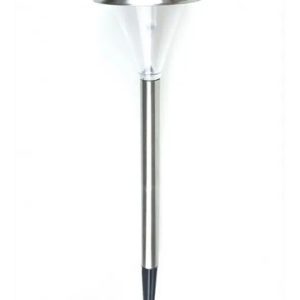 Pincho Farol Solar Superled Grande Jardín Vidrio Doble Luz.