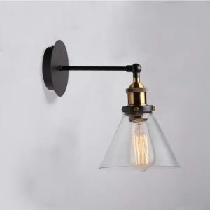 Aplique Vidrio Vintage Retro Para Filamento Edison - Imagen 1