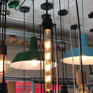 Campana Colgante Jaula Vintage Retro Filamento Rosca E27 - Imagen 1