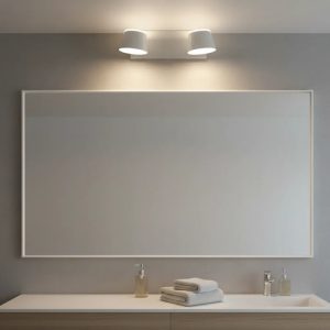 Luminaria Spot 2 Luces Doble Led Aplique Pared Baño Movible - Imagen 7