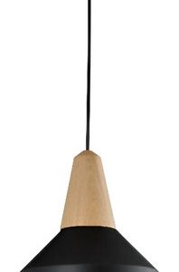 Luminaria Colgante Nordico Madera Y Metal - Imagen 1