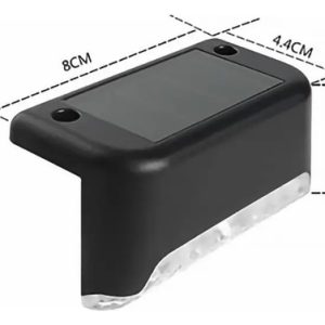 Pack De 4 Luminaria Panel Solar Led Exterior Escalera Jardin - Imagen 5