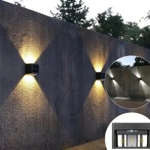 Luminaria Solar Bidireccional Tono Y Angulo Ajustable Jardin - Imagen 5