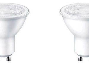 Luminaria Spot Doble 2 Luces Lamparas Gu10 Led Incluidas - Imagen 6