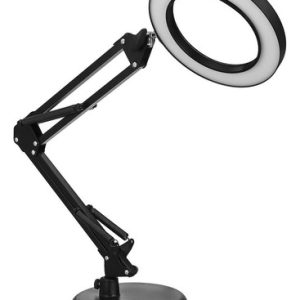 Lampara Portatil Lupa Escritorio Mesa O Morsa Luz Led 12w - Imagen 1