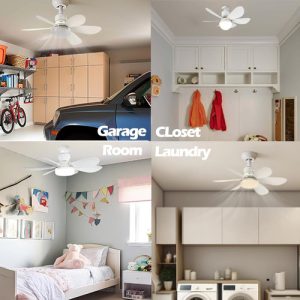 Ventilador Rosca E27 Portalamparas Con Luz Led Control Techo - Imagen 5