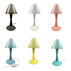 Lámpara Portátil Plástica De Mesa. En Varios Colores - Imagen 1