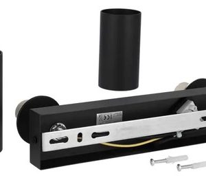 Luminaria Spot Doble Aplique De Pared Techo Cilindro Negro - Imagen 4