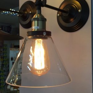 Aplique Vidrio Vintage Retro Para Filamento Edison - Imagen 3