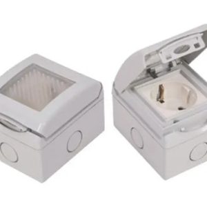 Toma Schucko Con Caja Para Exterior Estanco Intemperie Ip54 - Imagen 2