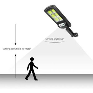 Aplique Artefacto Foco Solar Con Control Y Sensor 100w - Imagen 4