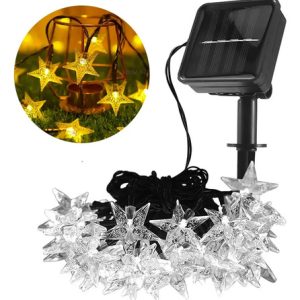 Guirnalda Led Solar Exterior 50 Estrellas 7m 8 Funciones - Imagen 1