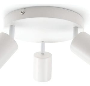 Luminaria 3 Spot Techo Aplique Movible Con Lamparas Gu10 - Imagen 5