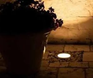 Luminaria Embutir Piso Jardín Exterior Cilíndrico Gu10 Gris - Imagen 3