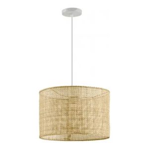 Luminaria Colgante Techo Fibras Bambu Saiko Nordico - Imagen 1