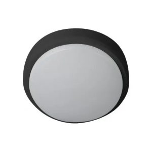 Luminaria Aplique Tortuga Redonda Led 8w Negro Apta Exterior - Imagen 3