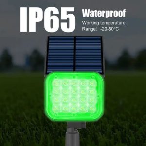 Kit X2 Pincho Farol Solar De Jardín Led Luz Verde - Imagen 13