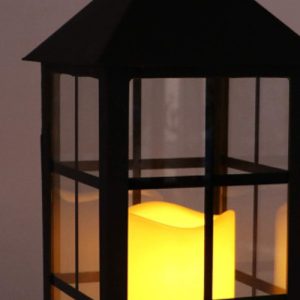 Farol Exterior Fanal Solar Vela Led 30cm Jardin Decoracion - Imagen 9