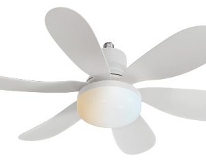 Ventilador Portalamparas E27 Con Luz Led Y Control Techo - Imagen 2