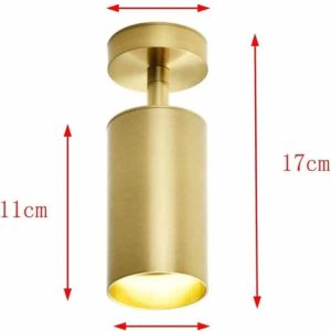 Luminaria Aplique Spot Color Bronce Gu10 Movible - Imagen 2