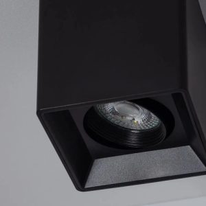 Luminaria Aplique Spot De Techo Gu10 Direccionable Cuadrado - Imagen 4