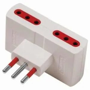 Adaptador Conatel Plano Chato 3 En Línea 4 Tomas Trifasico - Imagen 1